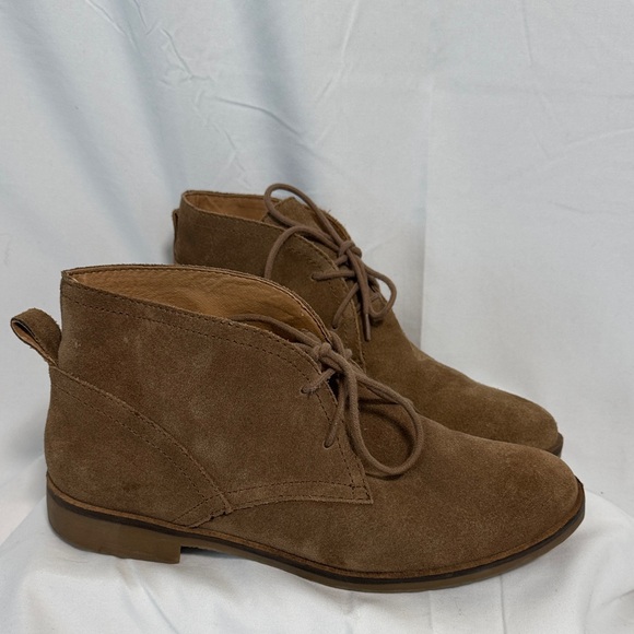 Lucky Brand Tan Suede Ankle Booties - Picture 3 of 3